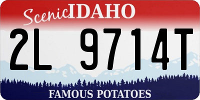 ID license plate 2L9714T
