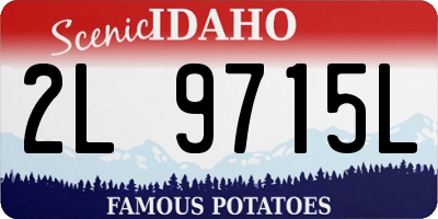 ID license plate 2L9715L