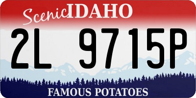 ID license plate 2L9715P