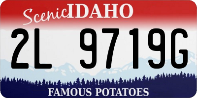 ID license plate 2L9719G