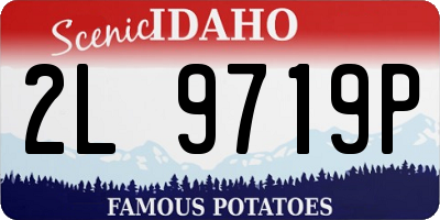 ID license plate 2L9719P