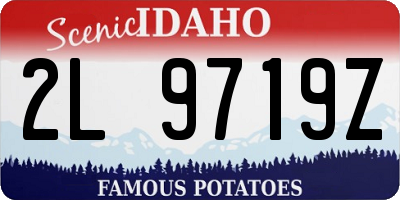 ID license plate 2L9719Z