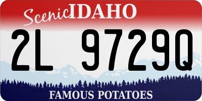 ID license plate 2L9729Q