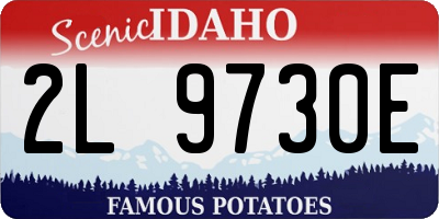 ID license plate 2L9730E