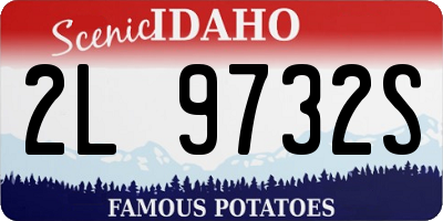 ID license plate 2L9732S