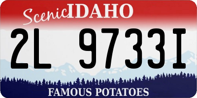 ID license plate 2L9733I