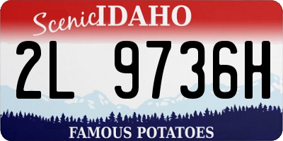 ID license plate 2L9736H
