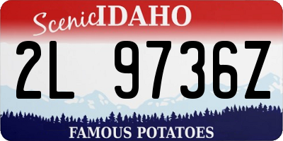 ID license plate 2L9736Z