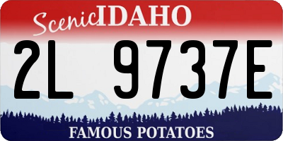 ID license plate 2L9737E