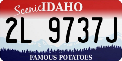 ID license plate 2L9737J