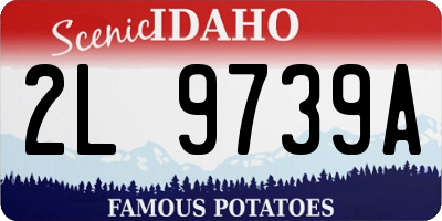 ID license plate 2L9739A