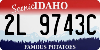ID license plate 2L9743C