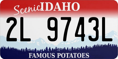 ID license plate 2L9743L