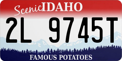 ID license plate 2L9745T