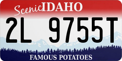 ID license plate 2L9755T