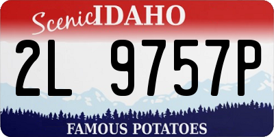 ID license plate 2L9757P