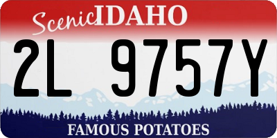 ID license plate 2L9757Y