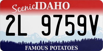ID license plate 2L9759V