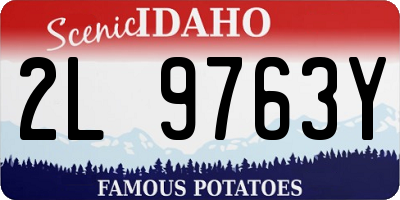 ID license plate 2L9763Y