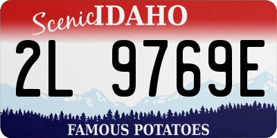 ID license plate 2L9769E