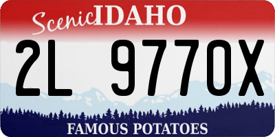 ID license plate 2L9770X