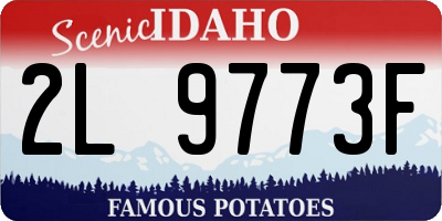 ID license plate 2L9773F