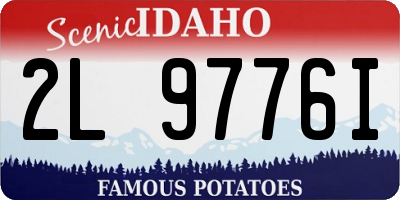 ID license plate 2L9776I