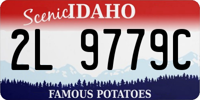 ID license plate 2L9779C