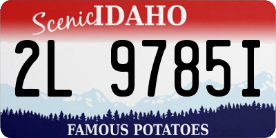 ID license plate 2L9785I