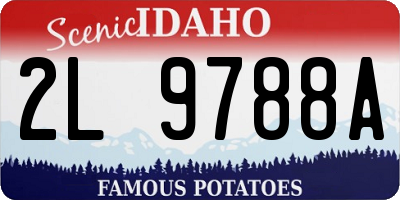 ID license plate 2L9788A