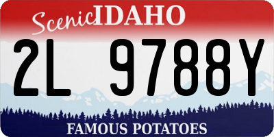 ID license plate 2L9788Y