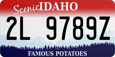 ID license plate 2L9789Z