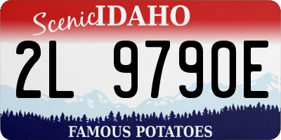 ID license plate 2L9790E