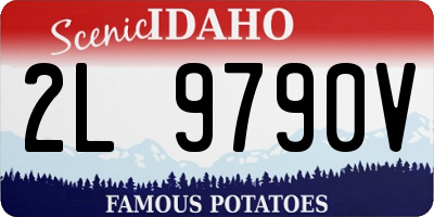 ID license plate 2L9790V