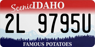 ID license plate 2L9795U
