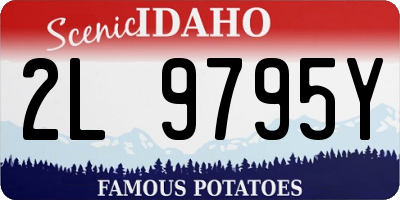 ID license plate 2L9795Y