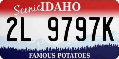 ID license plate 2L9797K