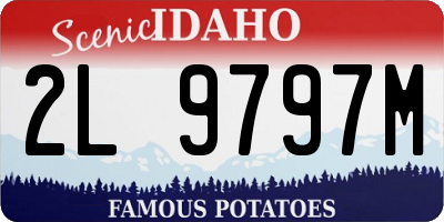 ID license plate 2L9797M