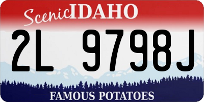 ID license plate 2L9798J