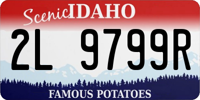 ID license plate 2L9799R
