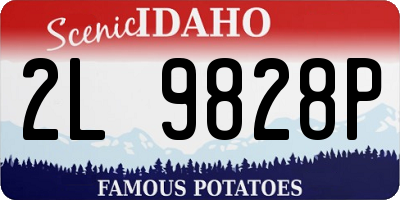 ID license plate 2L9828P