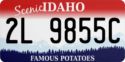 ID license plate 2L9855C