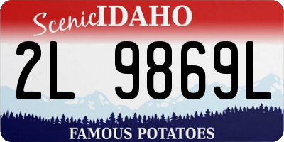 ID license plate 2L9869L