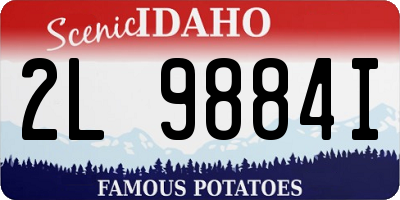 ID license plate 2L9884I