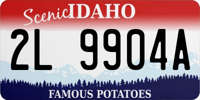 ID license plate 2L9904A