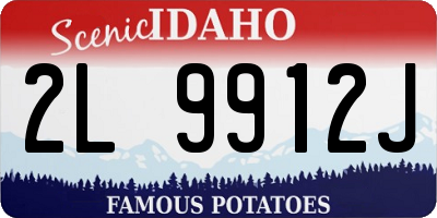 ID license plate 2L9912J