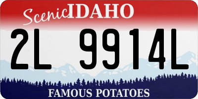 ID license plate 2L9914L