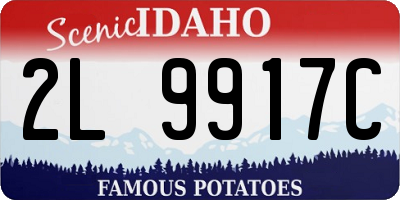 ID license plate 2L9917C