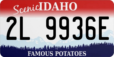 ID license plate 2L9936E