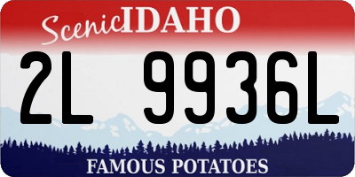 ID license plate 2L9936L